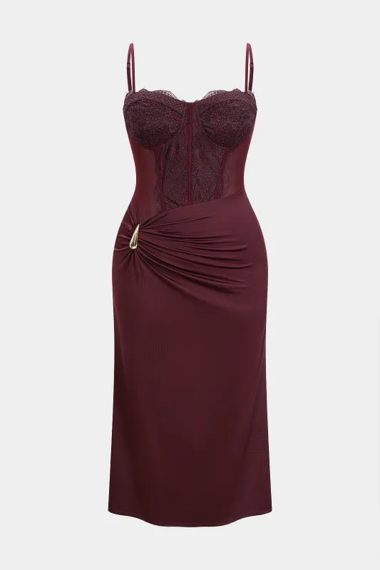 Plus Size Metallic Mesh Patchwork Sleeveless Maxi Dress sold by Micas