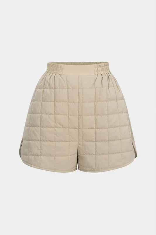 Shirred Stitching Detail Wide Leg Shorts sold by Micas