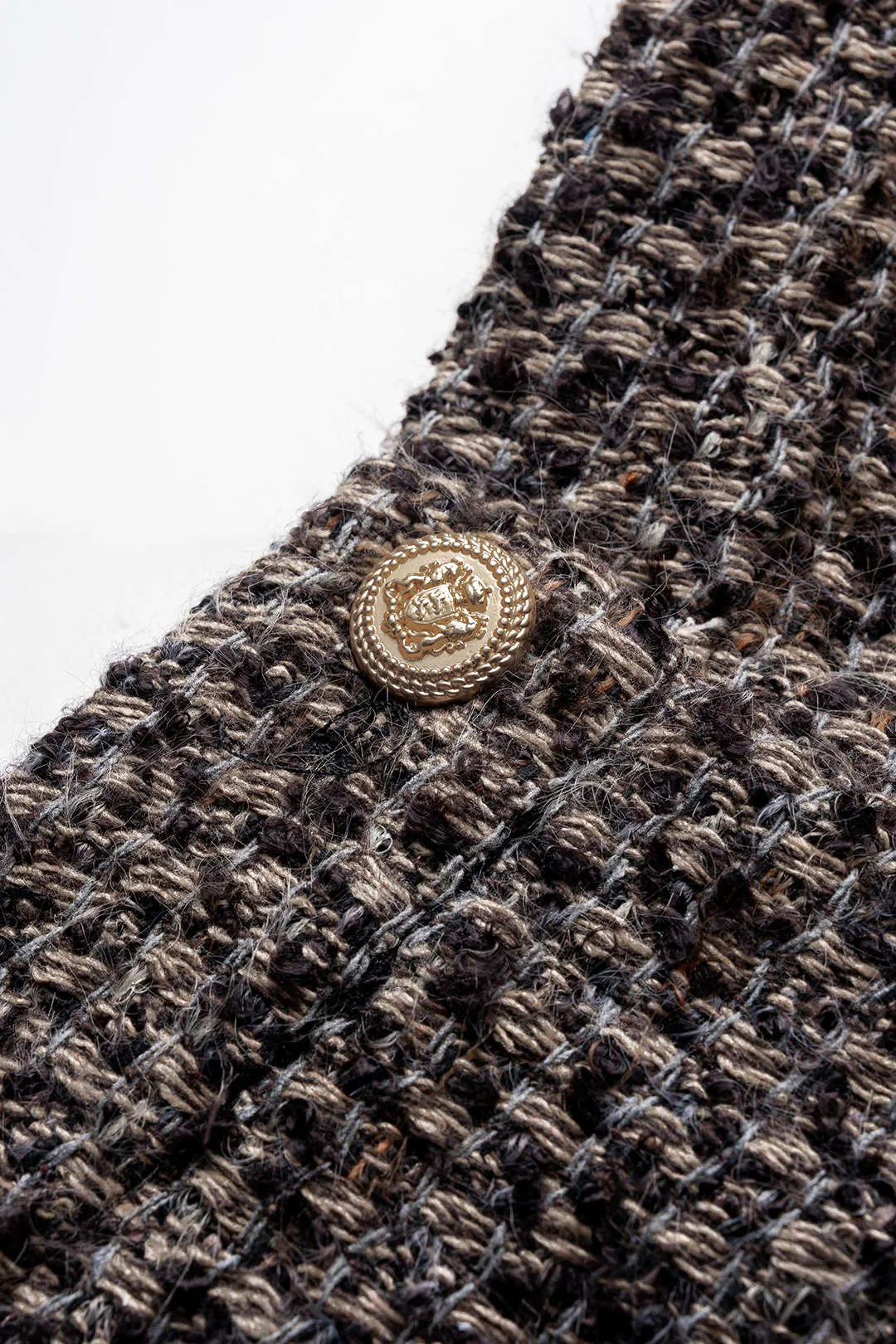 Suede Patchwork Zipper Fake Pocket Shorts sold by Micas product image thumbnail 3