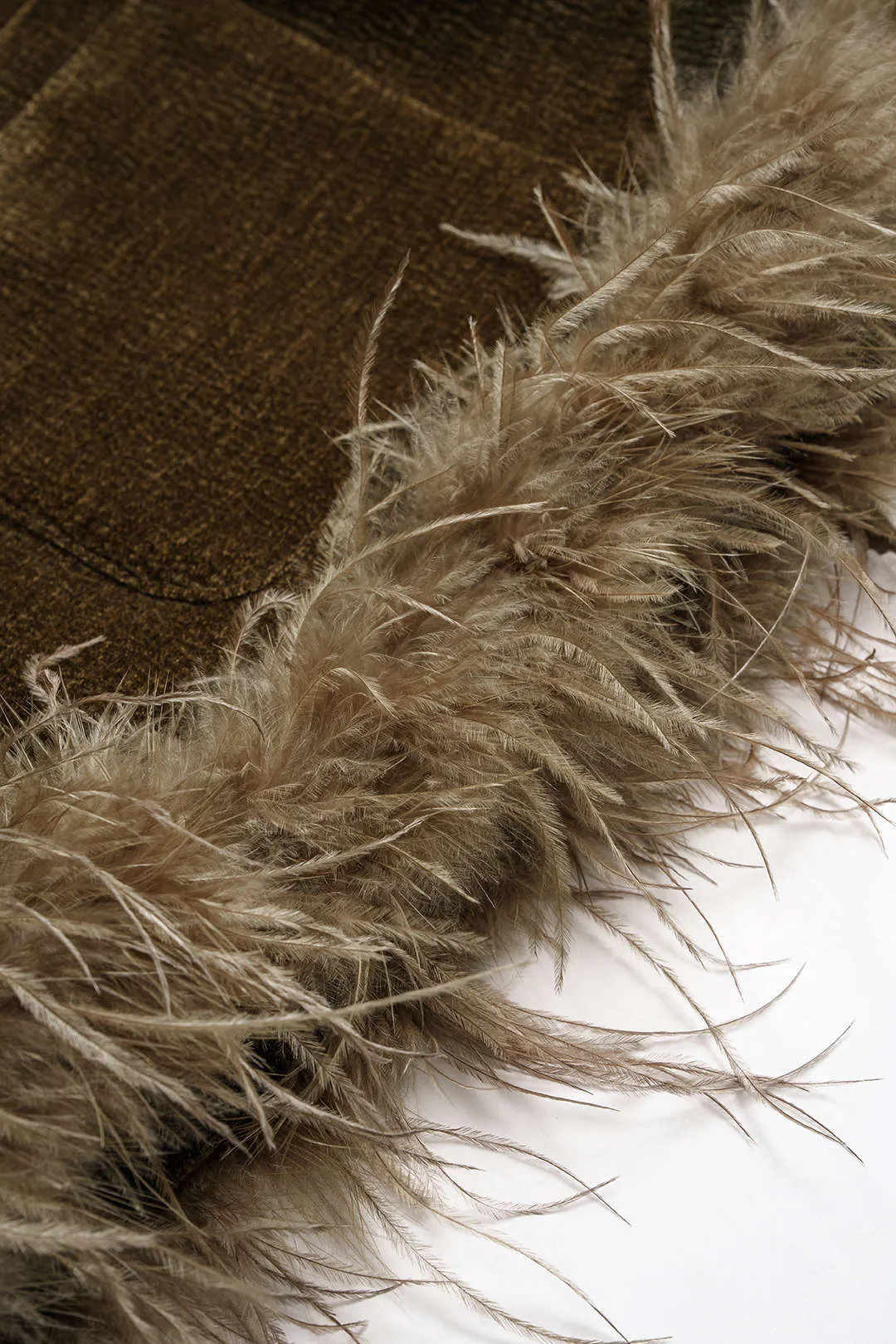 Corduroy Patchwork Feather Trim Blazer sold by Micas product image thumbnail 3