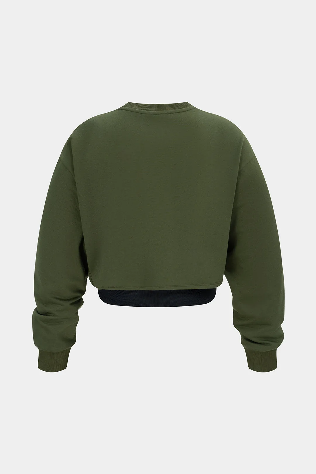 Contrast Cut Out Asymmetrical Long Sleeve Sweatshirt sold by Micas product image thumbnail 3