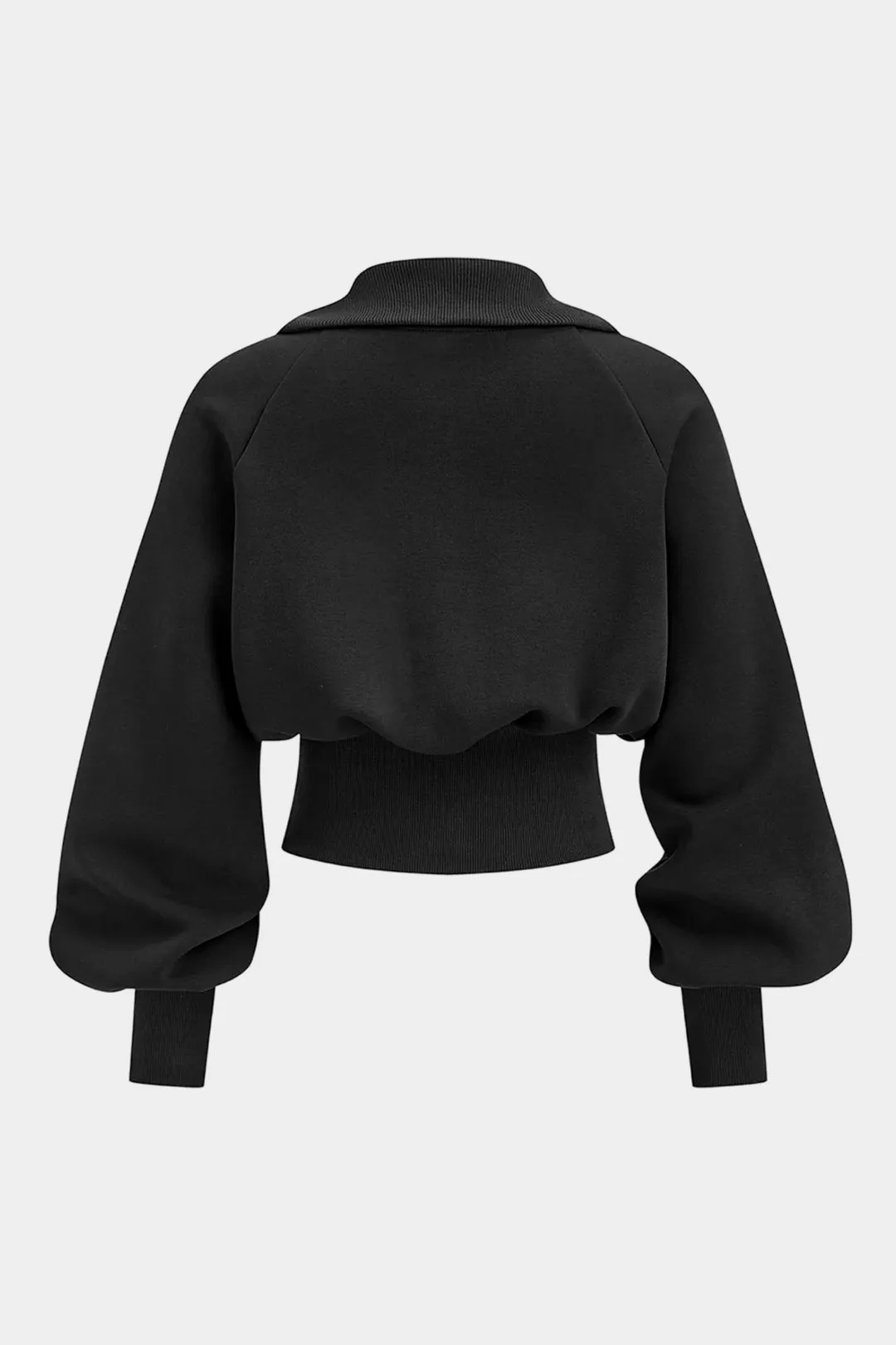 Stand Collar Pocket Zipper Sweatshirt sold by Micas product image thumbnail 3