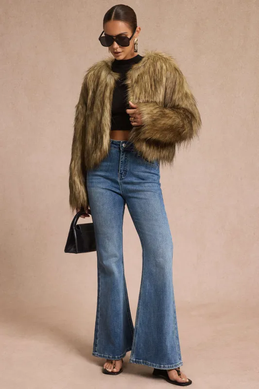 Faux Fur Long Sleeve Jacket sold by Micas