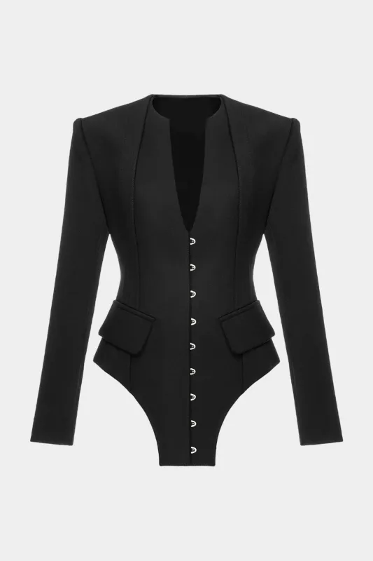 V-Neck Hook And Eye Blazers sold by Micas