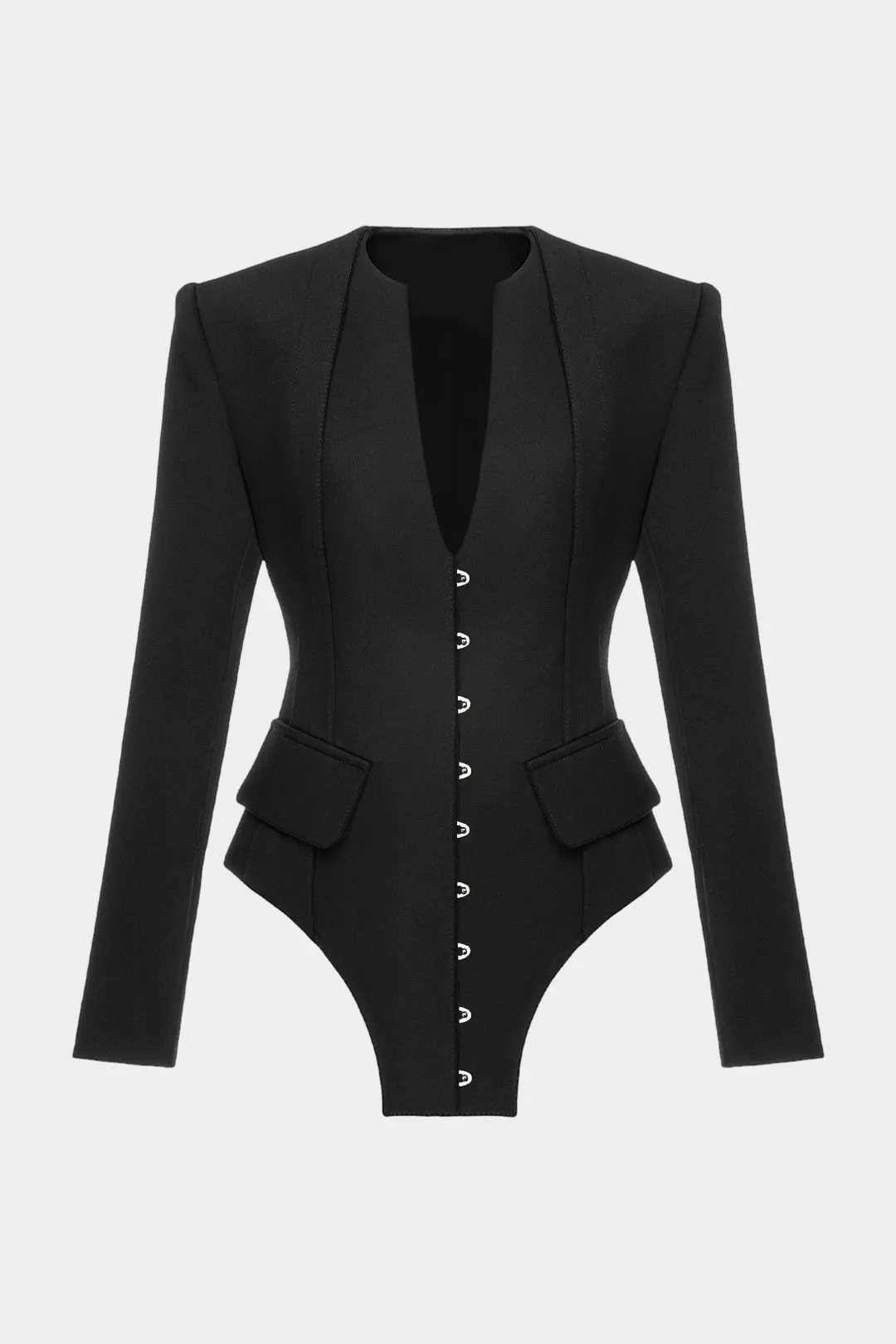 V-Neck Hook And Eye Blazers sold by Micas