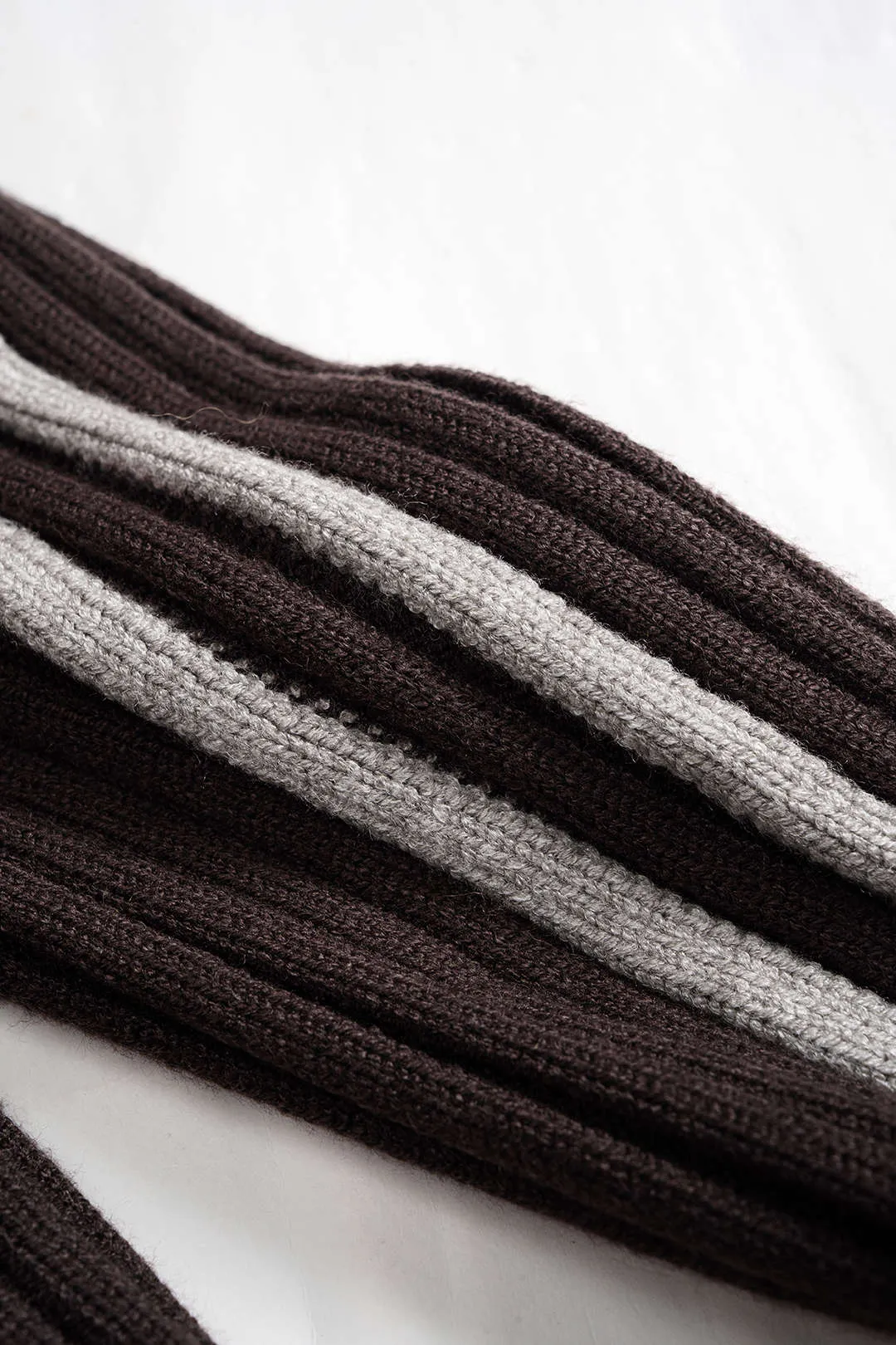 Knit Ribbed Zipper Cardigan sold by Micas product image thumbnail 4