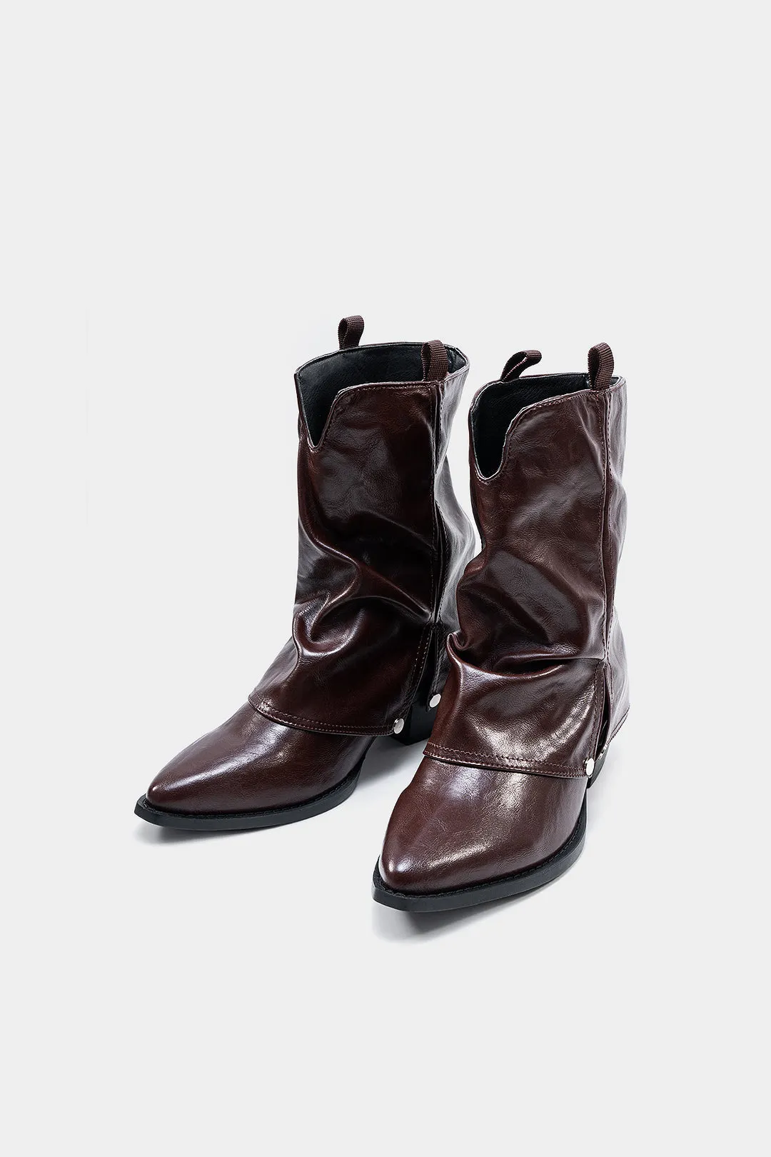 Leather Pointed Ankle Boots sold by Micas