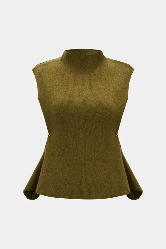 Asymmetrical Ruched Tank Top sold by Micas