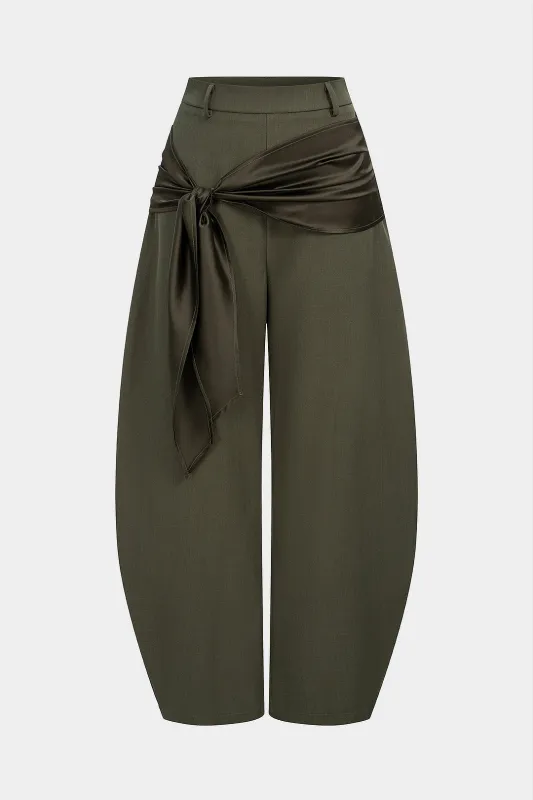 Knotted Straight Leg Pants sold by Micas