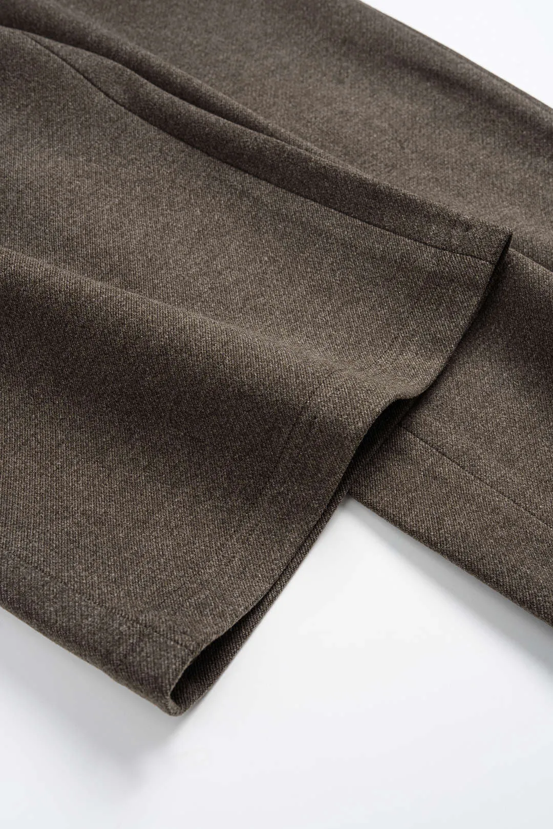 Solid Fake Pockets Straight Leg Zipper Pants sold by Micas product image thumbnail 5