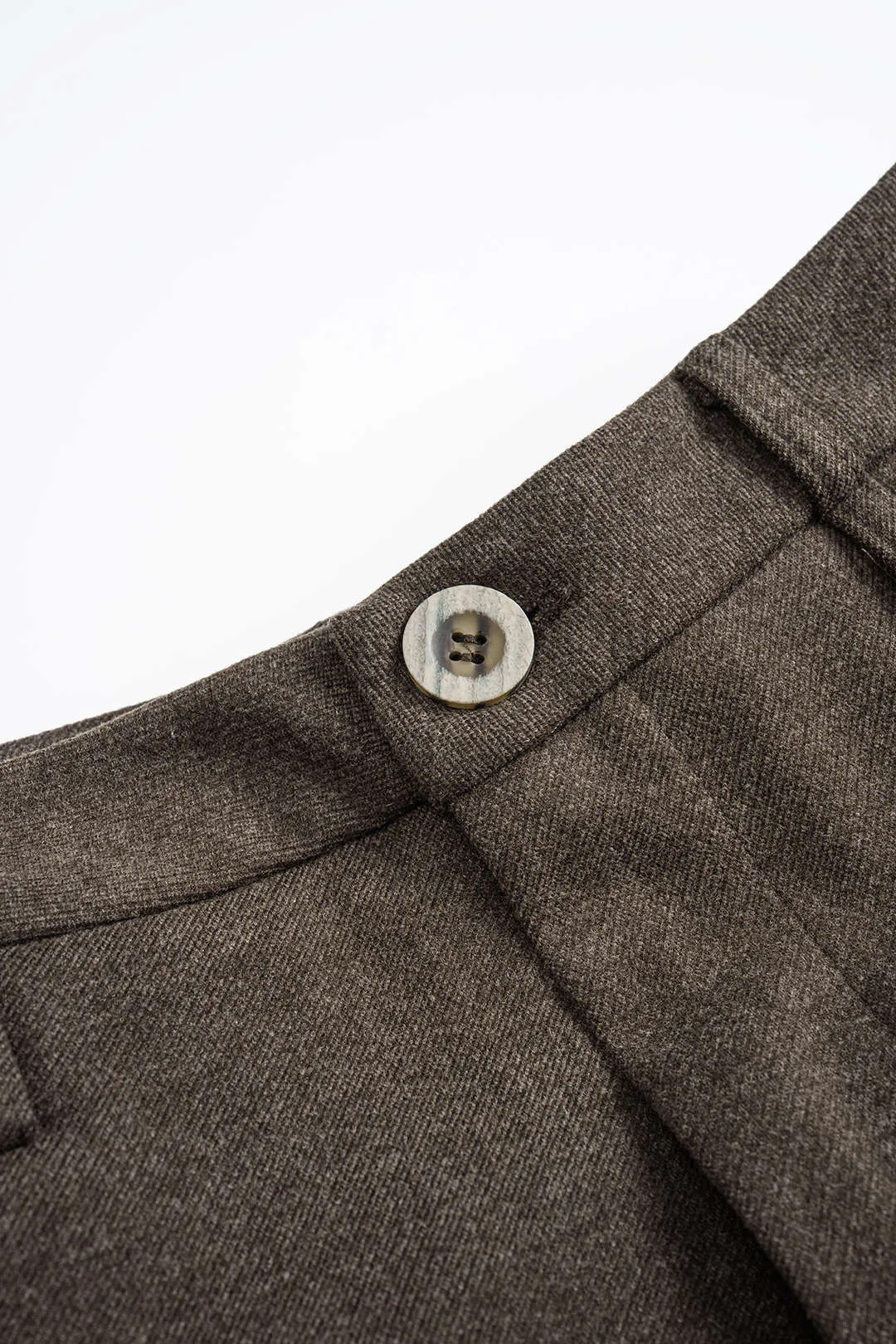 Solid Fake Pockets Straight Leg Zipper Pants sold by Micas product image thumbnail 3