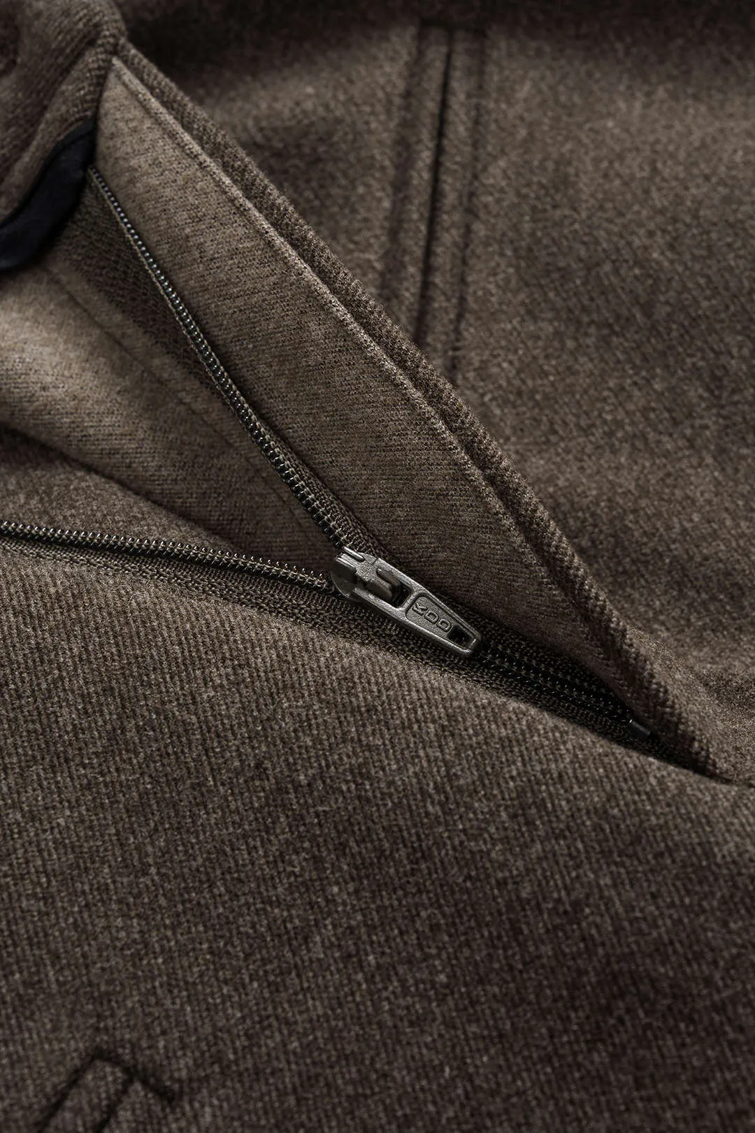 Solid Fake Pockets Straight Leg Zipper Pants sold by Micas product image thumbnail 4