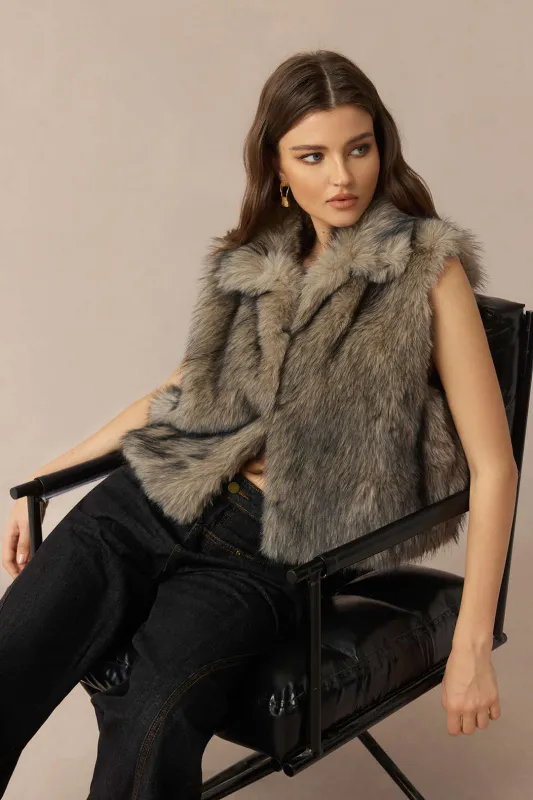 Faux Fur Tank Vest sold by Micas