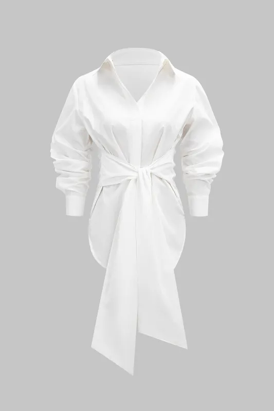 Tie-Up Long-Sleeve Shirt sold by Micas