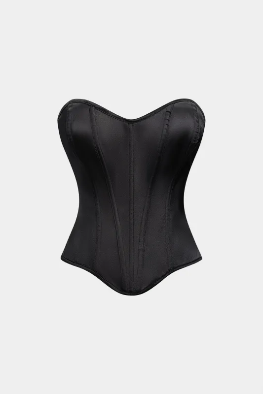 Mesh Tie Back Corset Tube Top sold by Micas