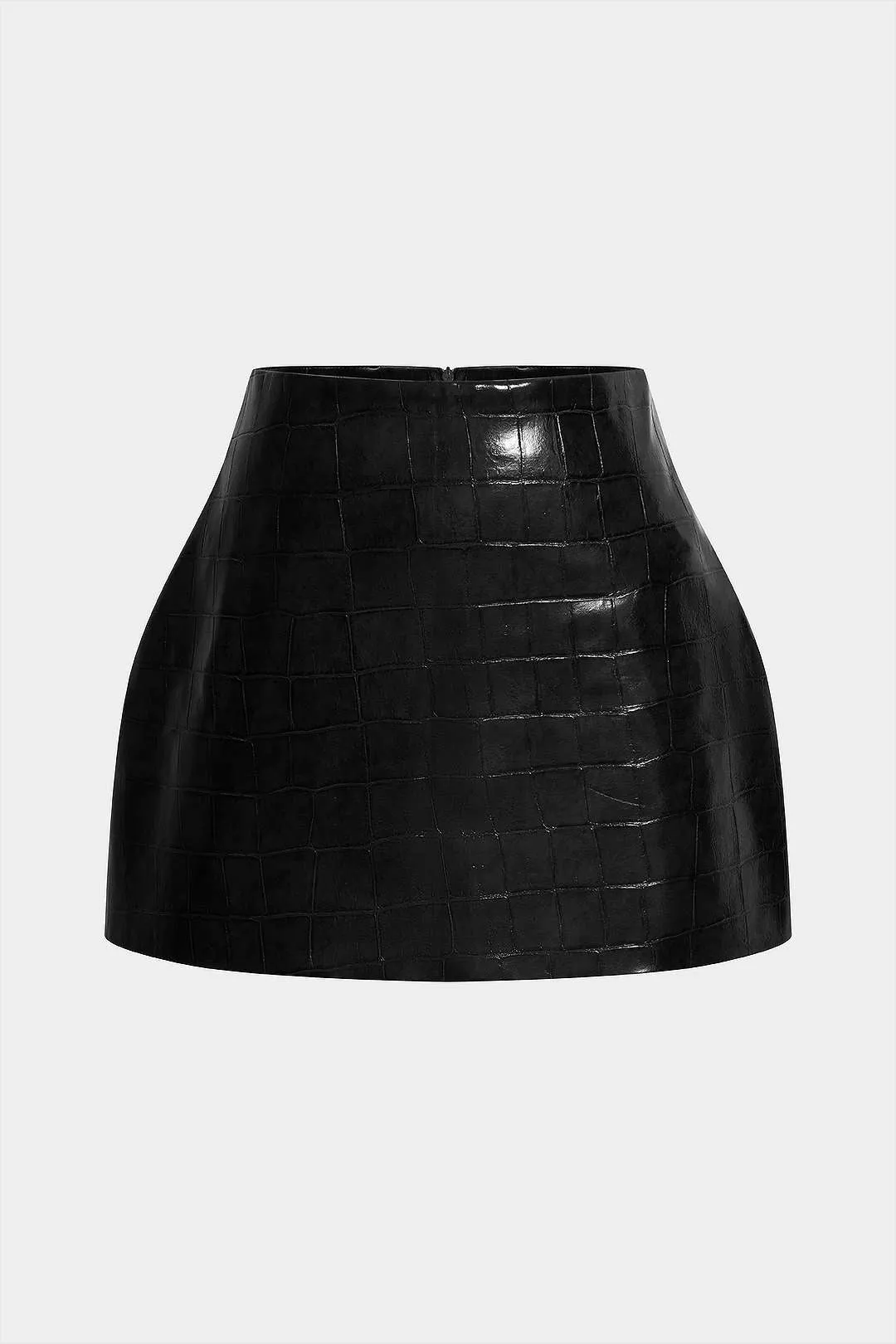 Texture Faux Leather Skirt sold by Micas product image thumbnail 4