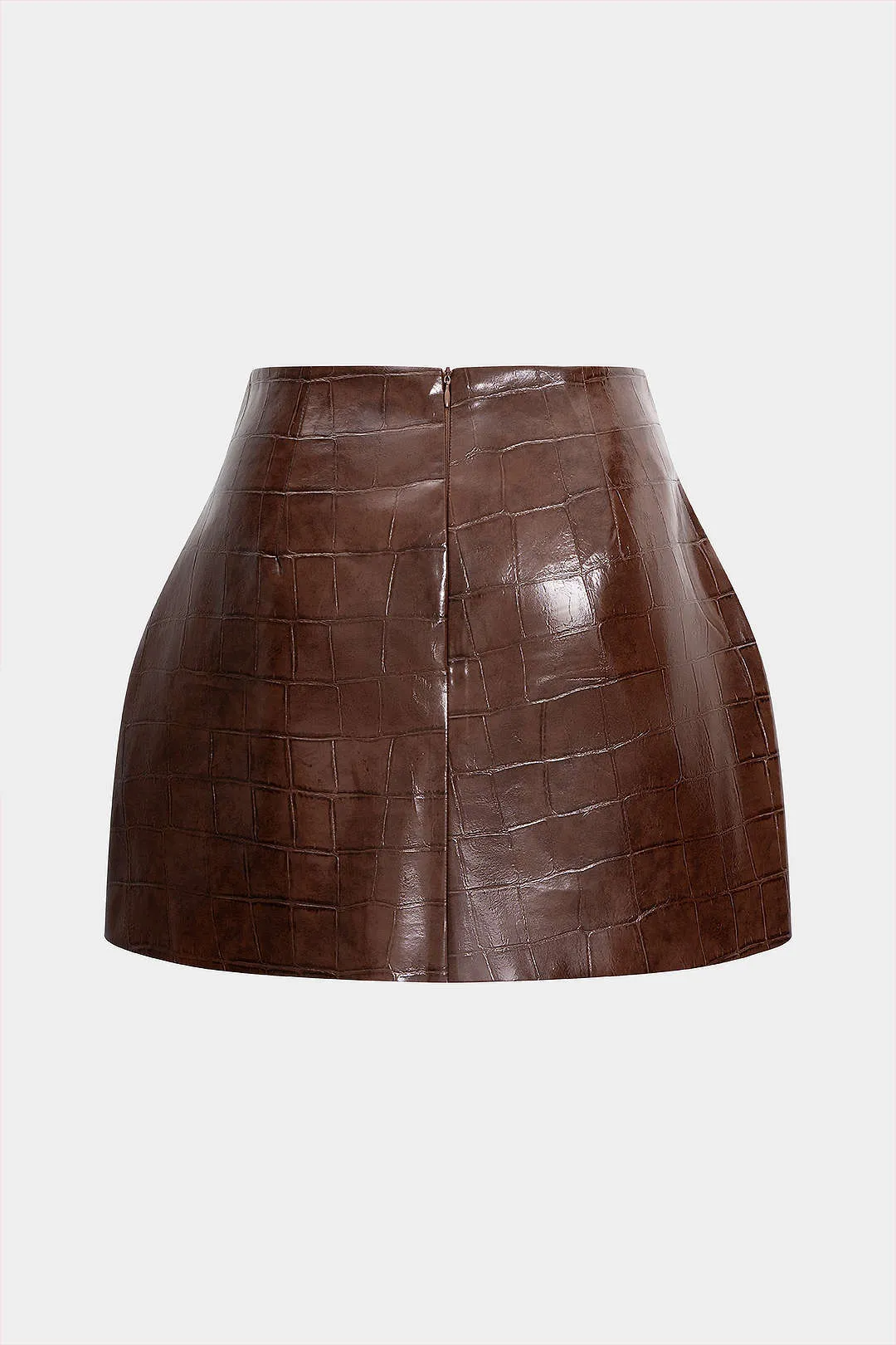 Texture Faux Leather Skirt sold by Micas product image thumbnail 2