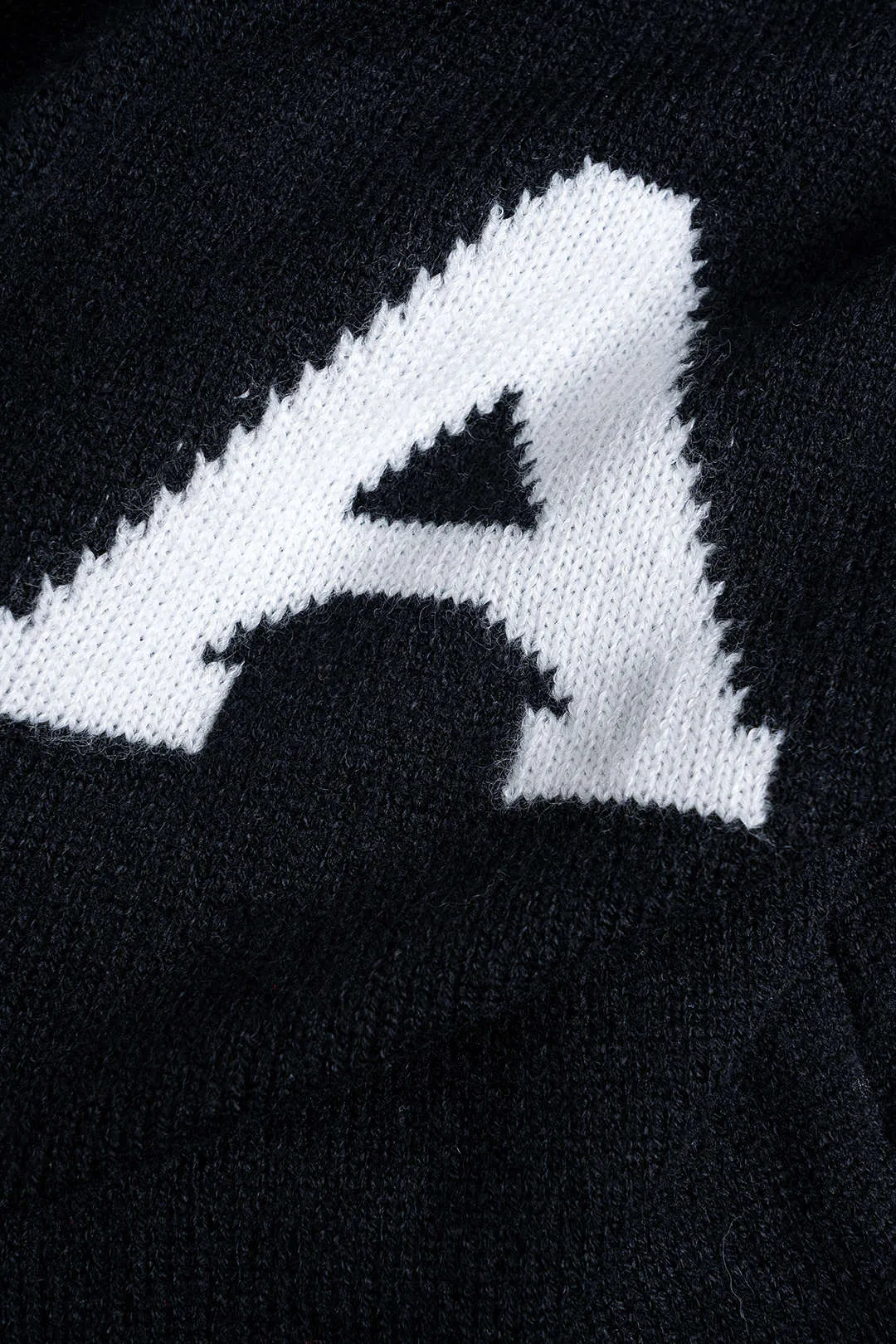 Knit Contrast Binding Letter Print Button Cardigan And Pleated Mini Skirt Set sold by Micas product image thumbnail 4