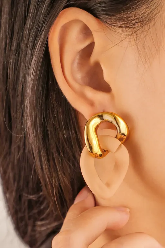 Metal Geometric Earrings sold by Micas