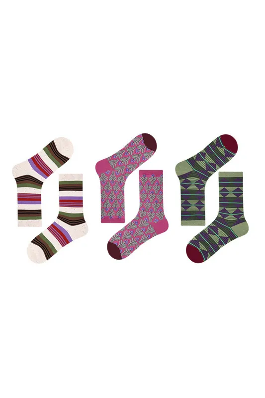 Stripes Color-Block Socks sold by Micas