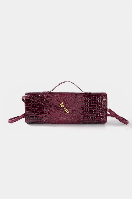 Crocodile Skin Pattern Faux Leather Clutch Bag sold by Micas