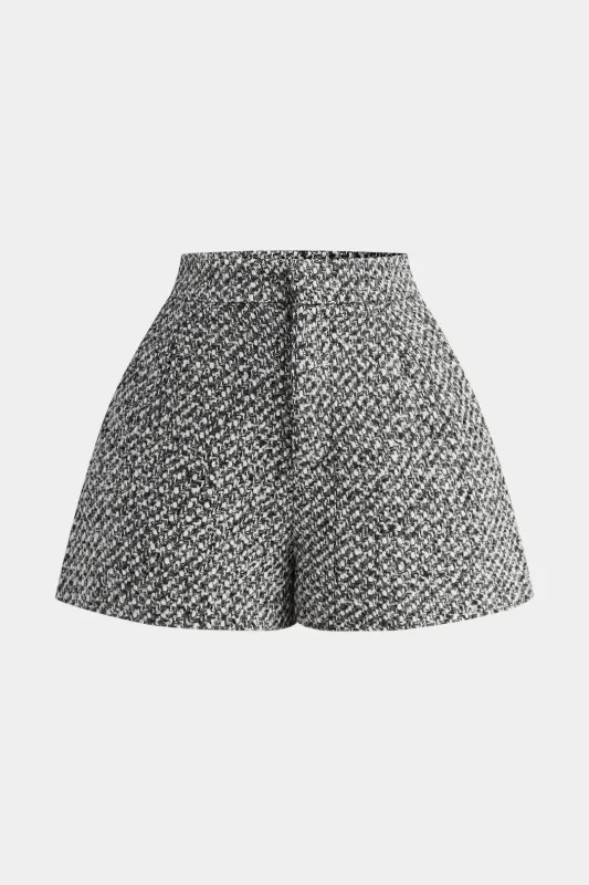 Zipper Wide Leg Shorts sold by Micas