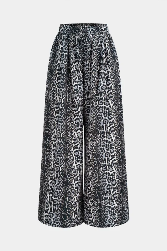Leopard Print Wide Leg Pants sold by Micas