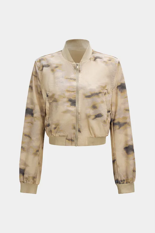 Batik Print Zipper Jacket sold by Micas