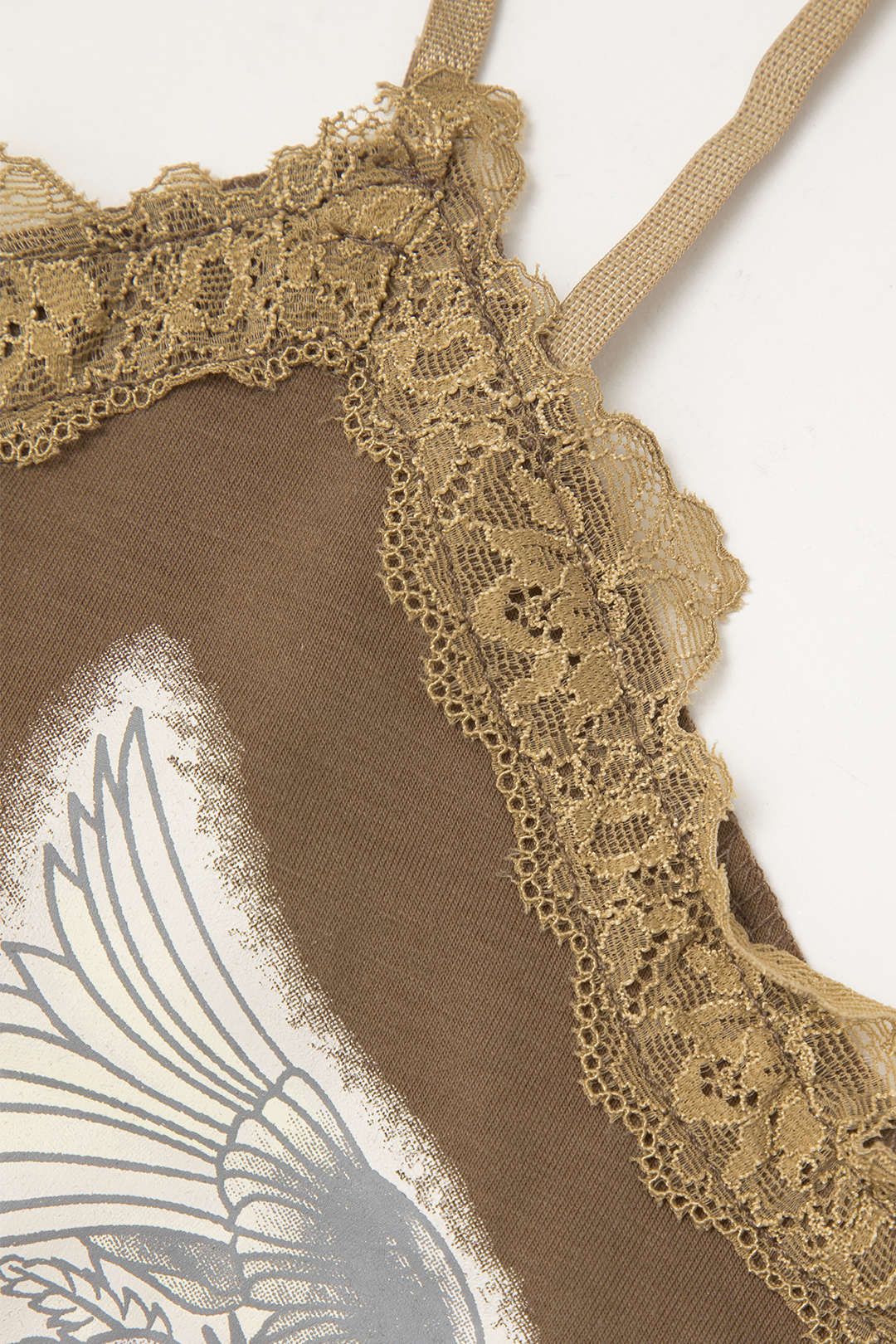 Butterfly Print Lace Trim Cami Top sold by Micas product image thumbnail 5