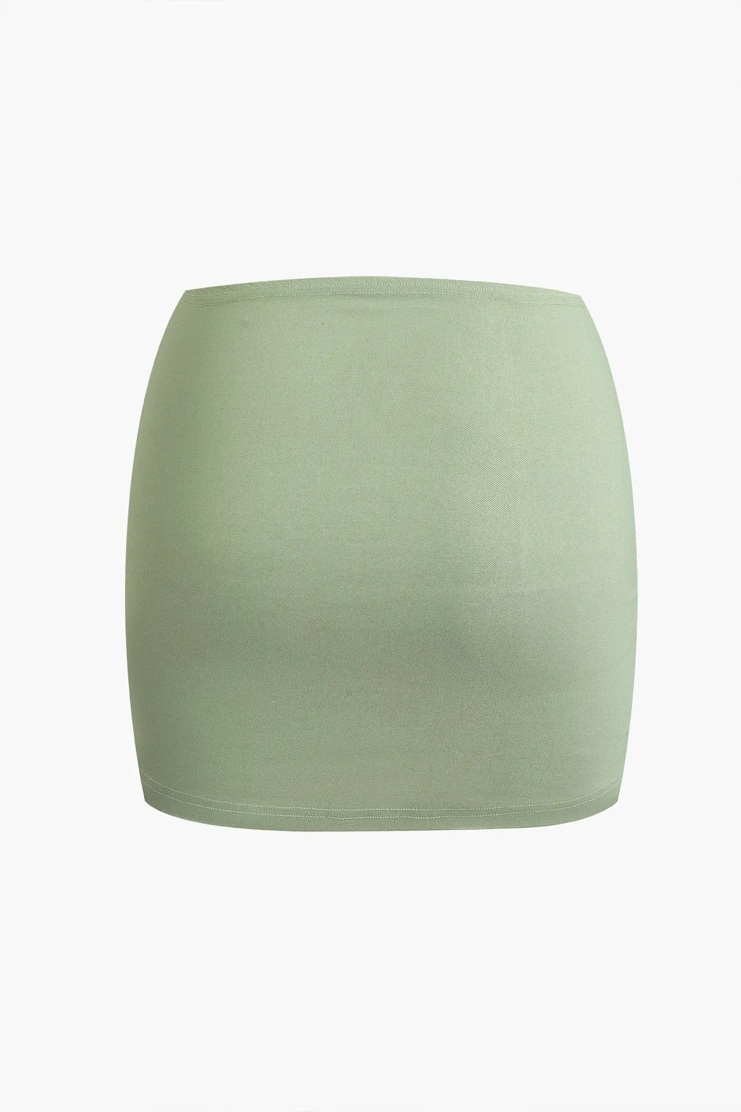 Solid Tie Up Zipper Corset Top And Bodycon Skirt Set sold by Micas product image thumbnail 5