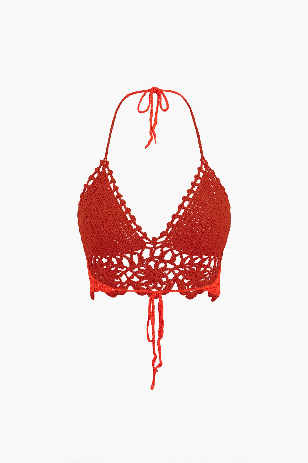 Halter Neck Cut Out Backless Cami Top And Fringe Skirt Set sold by Micas product image thumbnail 3