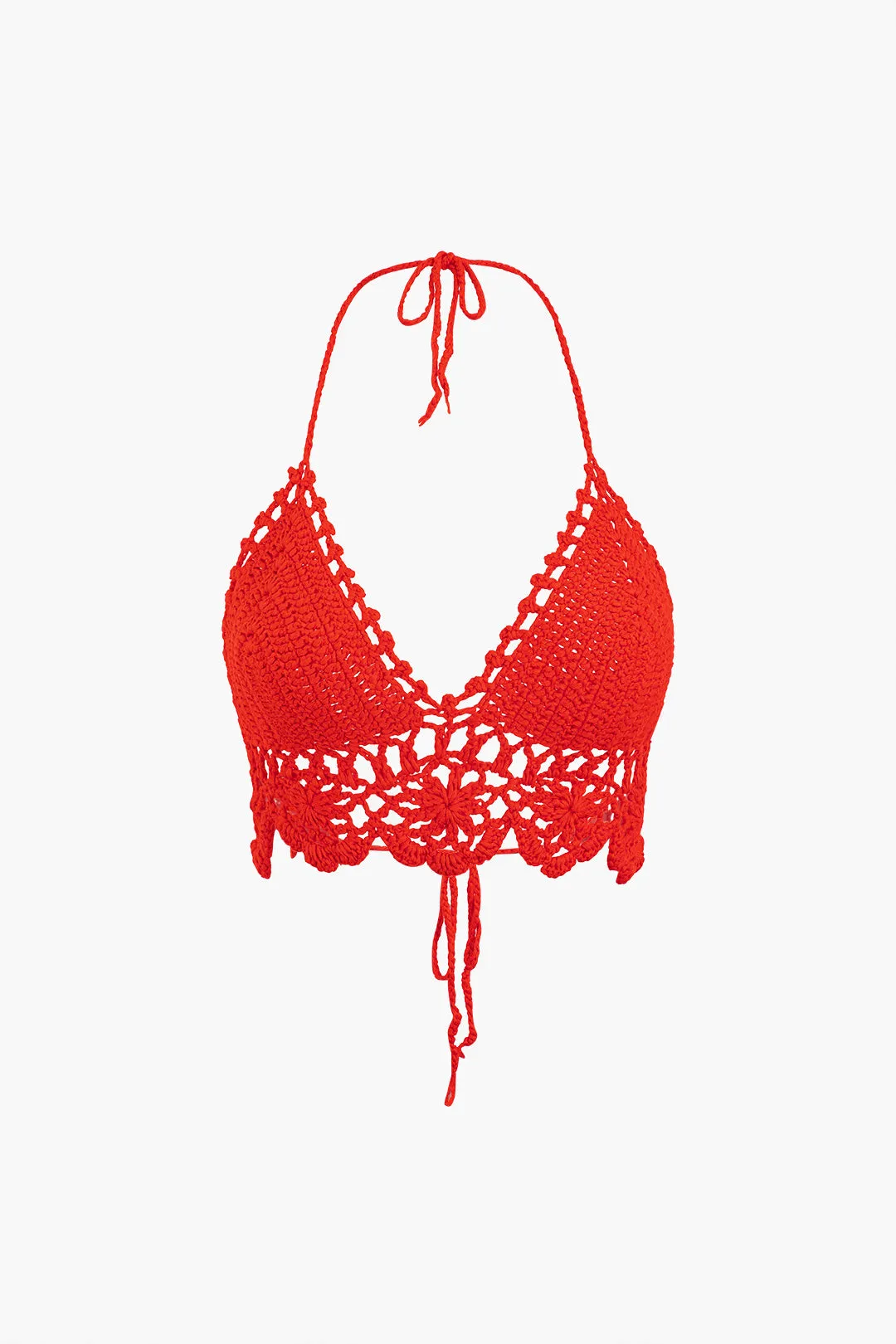 Halter Neck Cut Out Backless Cami Top And Fringe Skirt Set sold by Micas product image thumbnail 2