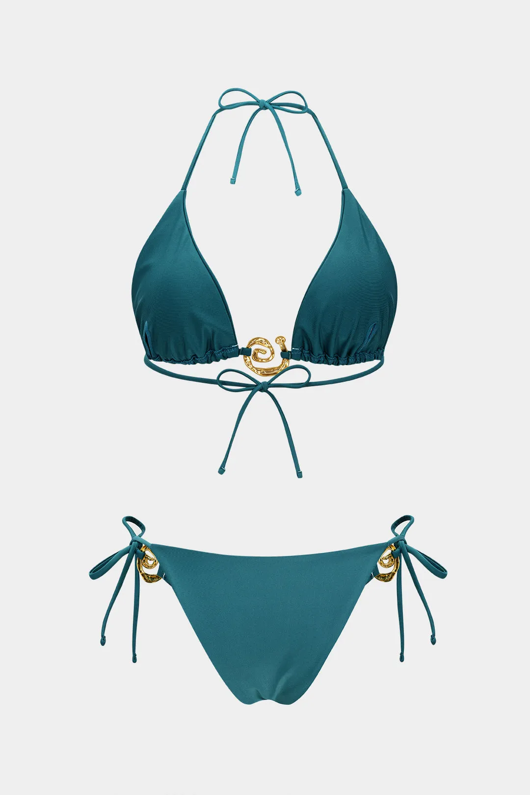 Metallic Decor Tie-Up Bikini Set sold by Micas product image thumbnail 2