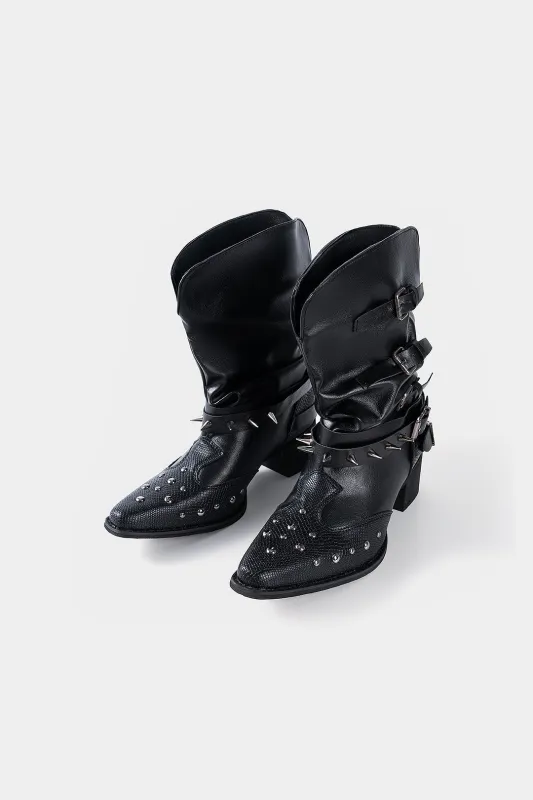 Studded Pointed Ankle Boots sold by Micas