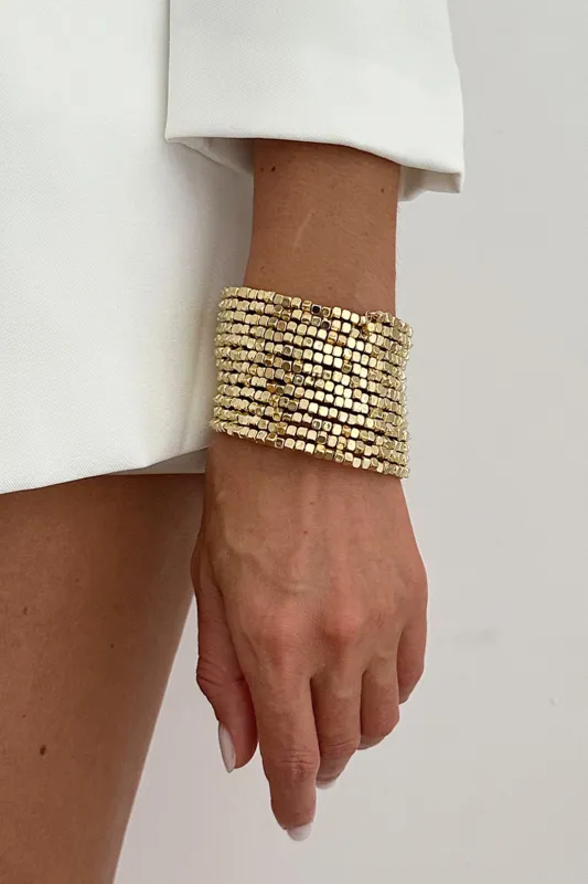 Alloy Multi-Layer Bracelet sold by Micas