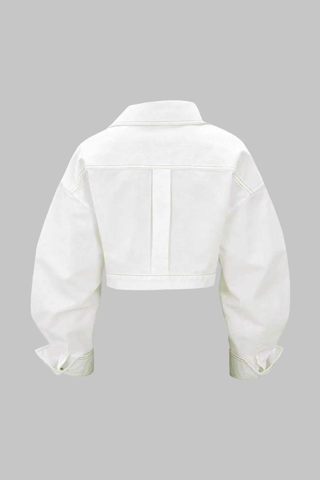 Asymmetrical Zipper Long-Sleeve Shirt sold by Micas product image thumbnail 2