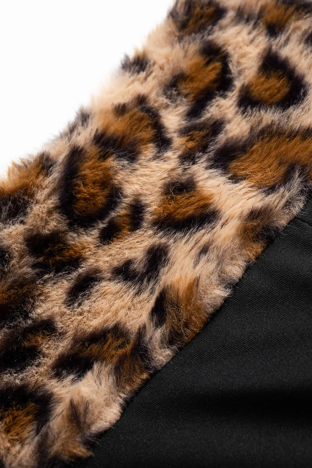 Leopard Print Patchwork Flared Trousers sold by Micas product image thumbnail 3