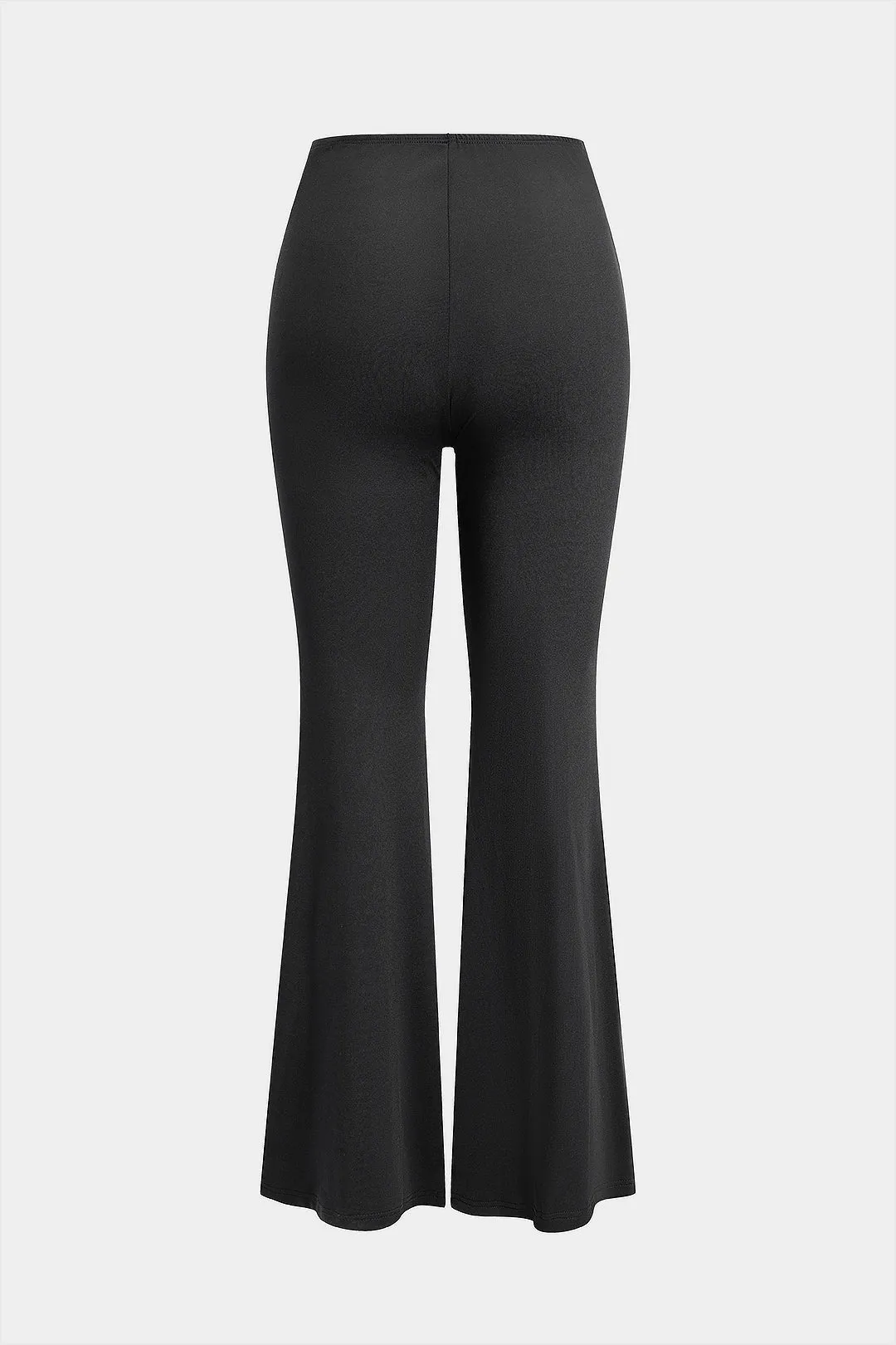 Leopard Print Patchwork Flared Trousers sold by Micas product image thumbnail 2