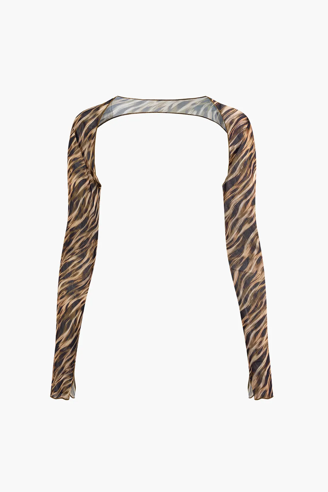 3PC Leopard Print Tie-Up Slip Lingerie And Skirt Set sold by Micas product image thumbnail 4