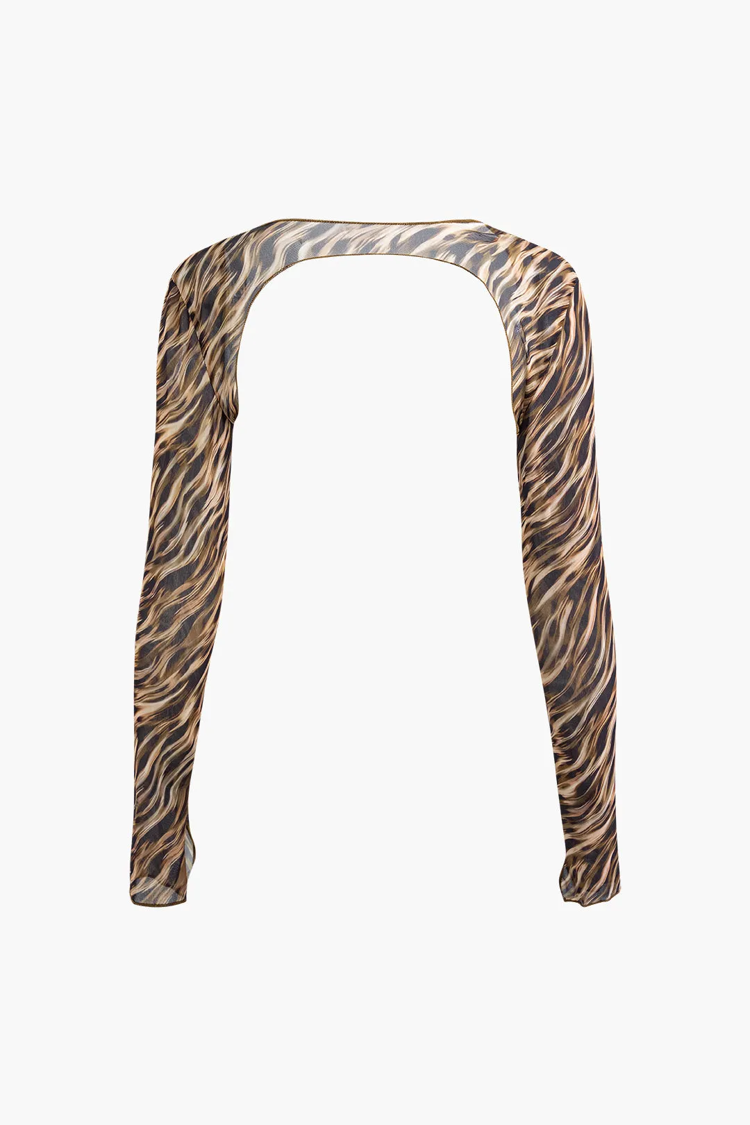 3PC Leopard Print Tie-Up Slip Lingerie And Skirt Set sold by Micas product image thumbnail 5