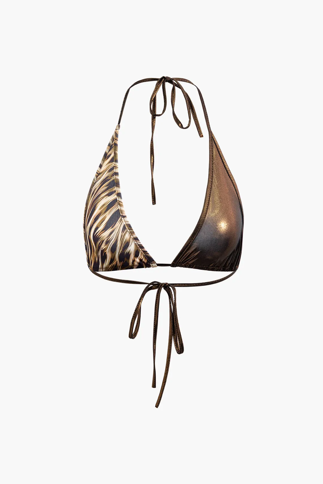 3PC Leopard Print Tie-Up Slip Lingerie And Skirt Set sold by Micas product image thumbnail 2