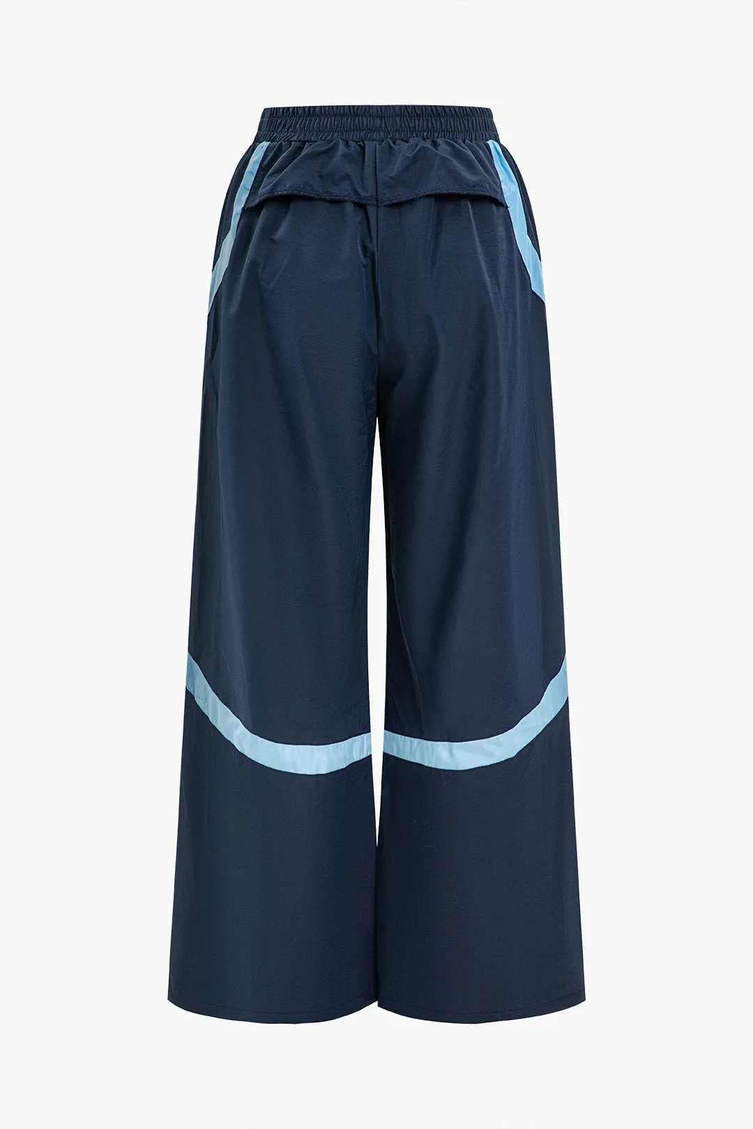 Contrast Shirred Wide Straight Leg Pants sold by Micas product image thumbnail 2