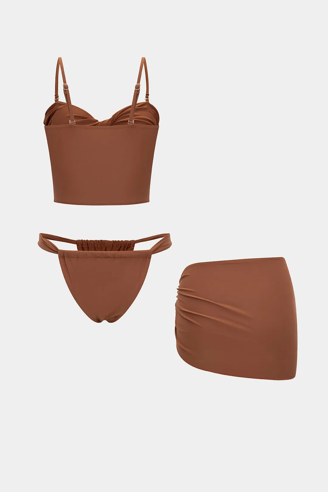 Twist Knot Asymmetrical Hollow Out Bikini Set sold by Micas product image thumbnail 2