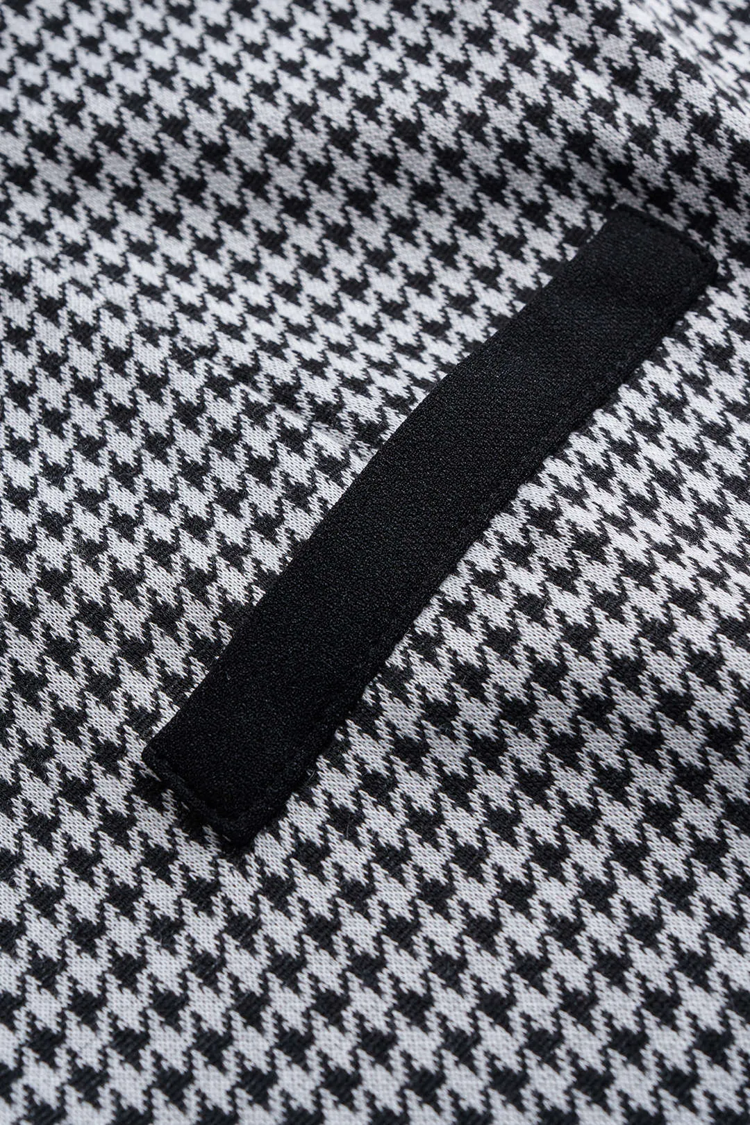 Contrast Houndstooth Print Side Zipper Sleeveless Jumpsuit sold by Micas product image thumbnail 3