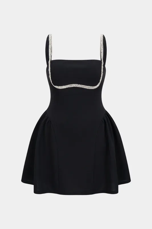 Plus Size Chain Square Neck Sleeveless Mini Dress sold by Micas