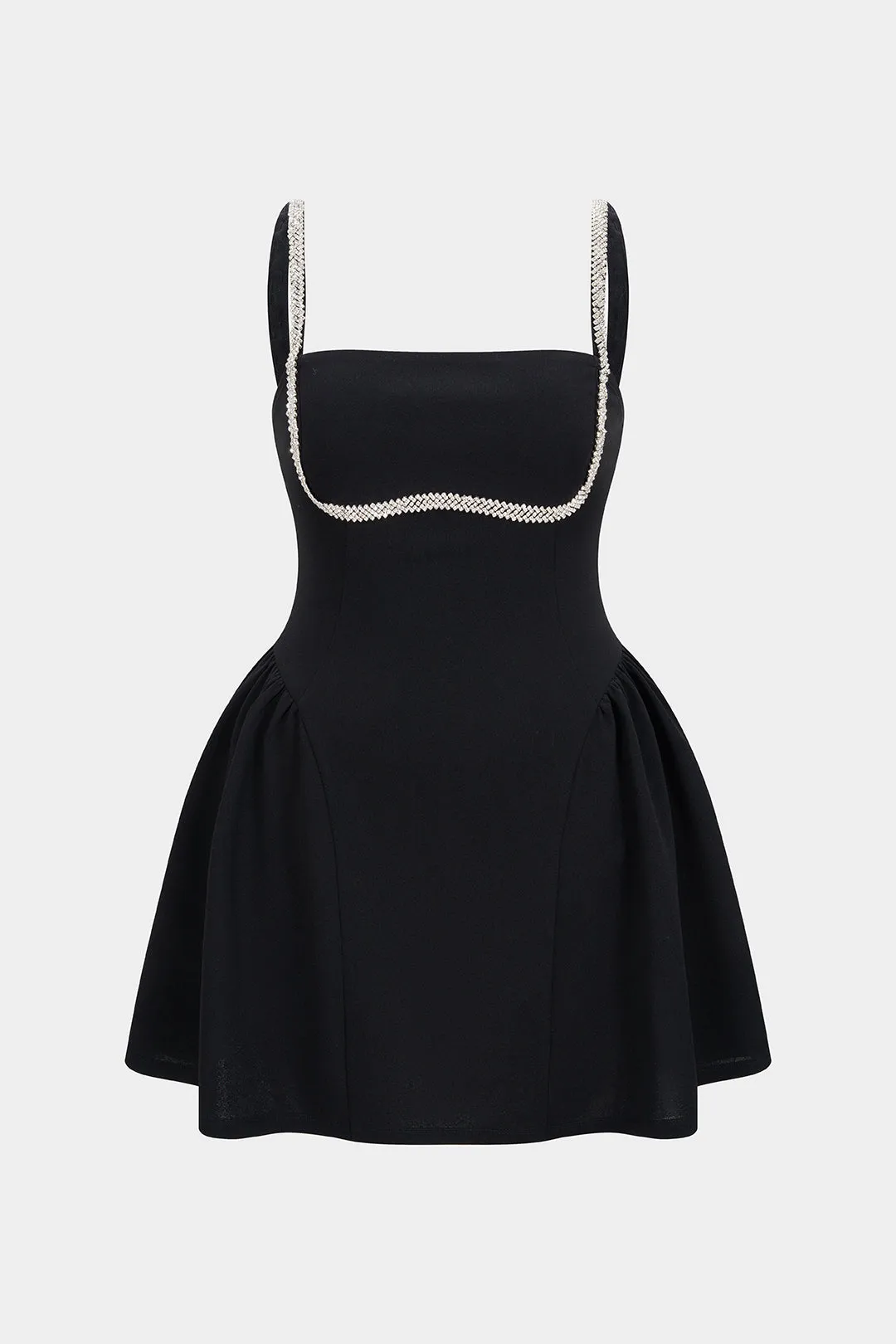 Plus Size Chain Square Neck Sleeveless Mini Dress sold by Micas