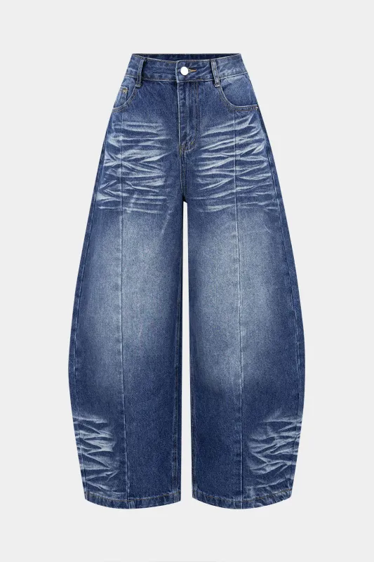 Denim Barrel Jeans sold by Micas