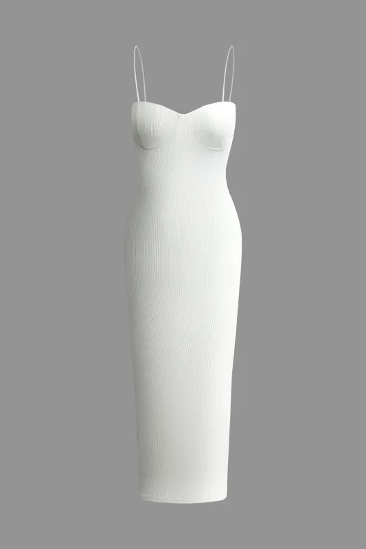 Ribbed Sleeveless Midi Dress sold by Micas