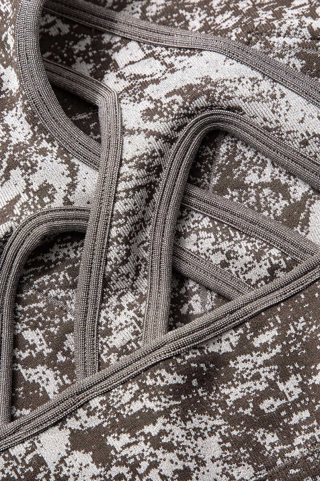 Abstract Print Crossed Cut Out Sports Bra sold by Micas product image thumbnail 4