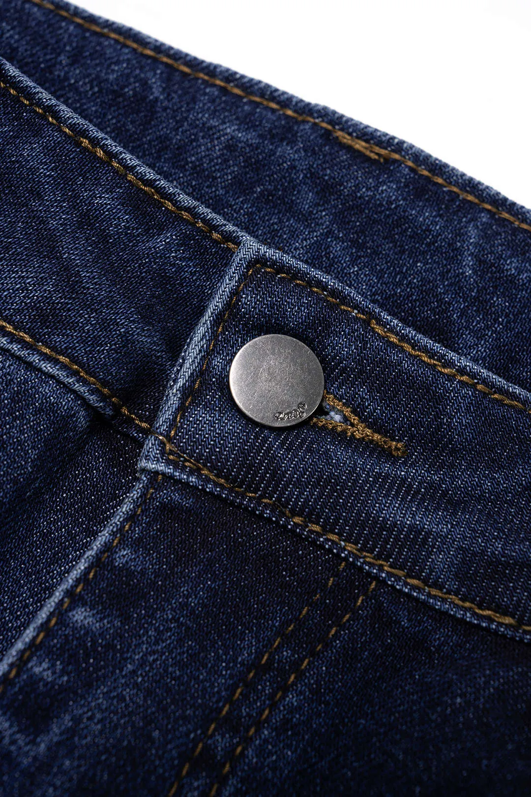 Denim Patchwork Cut Out Straight Leg Jeans sold by Micas product image thumbnail 3